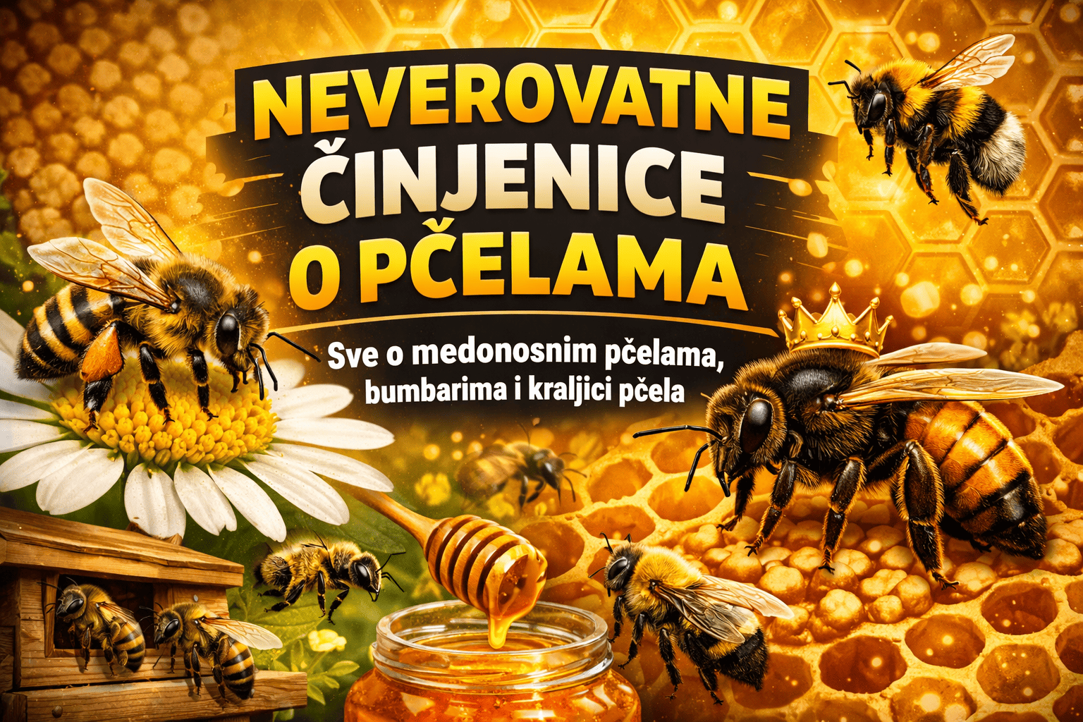 Činjenice o pčelama - Sve o medonosnim pčelama, bumbarima i maticama